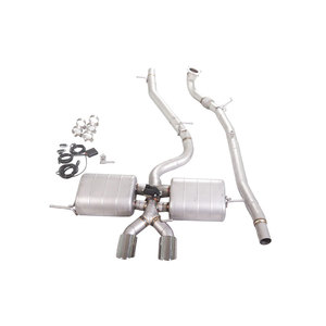Système d'échappement haute performance pour Golf 6 R 2.0T 2010-2016, tuyau d'échappement avant et arrière, silencieux Valvetronic - Product Image 1