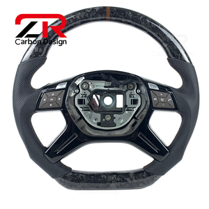 Accessoires de voiture <span class=keywords><strong>Volant</strong></span> en fibre de carbone forgée pour Mercedes-Benz Classe G W463 W166 <span class=keywords><strong>W163</strong></span> W212 W209 W211W219 W463 R230 - Product Image 1