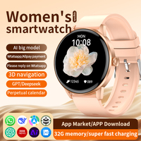 Nouvelle montre connectée élégante pour femme avec écran AMOLED HD de 1,43 pouce, tracker d'activité sportive, étanche IP67, fonction d'appel