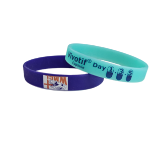 Bracelets en silicone personnalisés de haute qualité, bracelets en caoutchouc avec message ou logo, qualité promotionnelle - Product Image 4