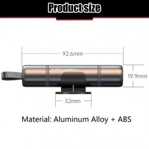 Martillo de Seguridad para Auto, Portátil, Negro, Elegante y Duradero, Rompe Cristales, Cortador de Cinturón de Seguridad, Herramienta de Salvamento de Aleación de Aluminio - Product Image 5