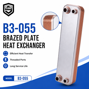 <span class=keywords><strong>Scambiatore</strong></span> <span class=keywords><strong>di</strong></span> <span class=keywords><strong>Calore</strong></span> a Piastre Saldobrasate in Acciaio Inox 304 ad Alta Efficienza con 52 Piastre per Sistemi Industriali <span class=keywords><strong>di</strong></span> Raffreddamento e Riscaldamento - Product Image 5