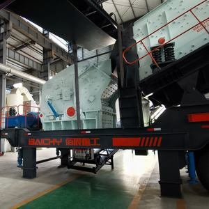 Trituradora de Impacto Móvil sobre Neumáticos, Estación Móvil para Trituración de Roca, Concreto y Mineral, para Minería de Agregados en Canteras, para Ingeniería de Construcción - Product Image 2