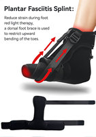 Attelle de fasciite plantaire à lumière rouge et infrarouge Dispositif de chaussure de thérapie par la lumière rouge pour les pieds