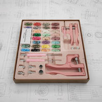 Kit de boutons-pression et œillets en résine T5 de qualité industrielle pour bricolage et OEM, avec pince à pression manuelle et outil d'installation