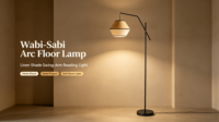 Lampadaire à bras articulé en fer, style moderne, réglable, haute luminosité, blanc chaud, pour villa, hôtel, salon