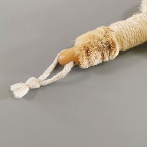 Bathroom Accessories Wooden Handle Sisal <b>Bath</b> Brush for Shower Exfoliation Daily Skin Care - Product Image 5