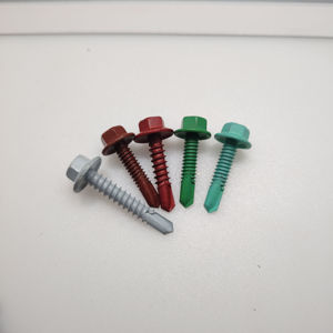 Tornillos lục giác HEX đầu tự khoan vít xây dựng lợp Tek vít với máy giặt cao su - Product Image 1