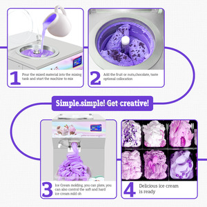 Machine à glace artisanale commerciale verticale 25L, entièrement automatique, pour gelato et crème glacée dure, congélateur discontinu sur pied - Product Image 6