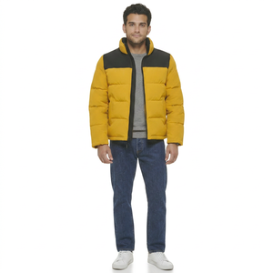 Best Selling Long Canvas Men's Winter <b>Puffer</b> <b>Jacket</b> Custom <b>Thin</b> Hot New Arrival with OEM Service Available - Product Image 1