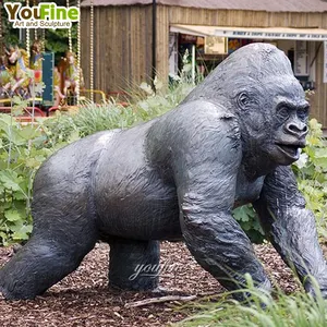 Gorilla Outdoor Bronze Sculpture
