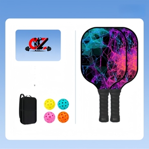 CZFIT Juego de Raquetas de Tenis Ligeras con Núcleo de Panal de Álamo para Adultos y Niños, Diseño de Malla Multicolor para Deportes al Aire Libre - Product Image 4