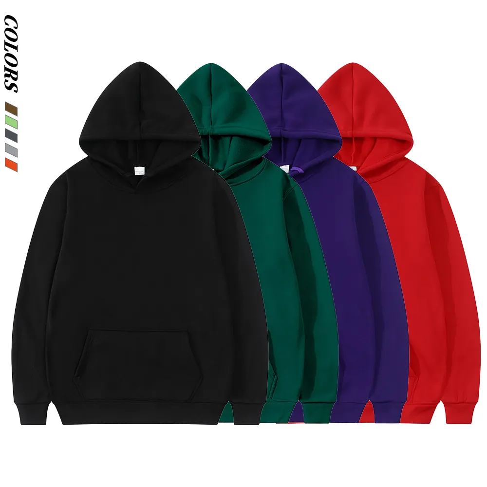 Áo Hoodie Thường Ngày Cho Cặp Đôi Áo Chui Đầu Nhẹ Màu Trơn Dài Tay Áo Nỉ Rộng