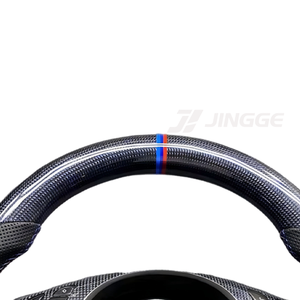 Volant <span class=keywords><strong>de</strong></span> voiture en cuir et fibre <span class=keywords><strong>de</strong></span> carbone Plug&Play E46 m Sports pour BMW M3 M5 M6 E46 E39 E53 330ci 325i E60 E63 E64 X5 - Product Image 5