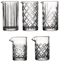 Verre à shaker vertical à rayures larges de 650 ml, verre à whisky mélangeur en cristal gravé, verre à shaker de style multiple