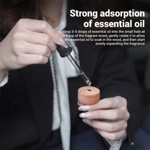 Diffuseur de voiture en bois d'aromathérapie personnalisé de haute qualité, clips de ventilation pour huiles essentielles, désodorisant de voiture à évaporation naturelle, fabrication ODM en usine - Product Image 3