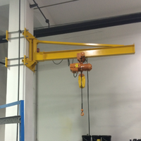 Grue à flèche modèle Bx murale de l'industrie métallique avec flèche Derricking