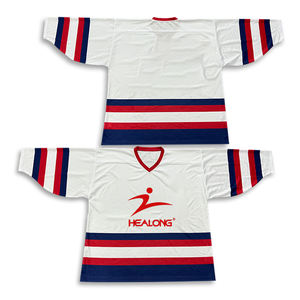 Jersey de hockey personalizado al por mayor con logotipo de equipo, OEM estilo uniforme para ropa deportiva, impresión por sublimación, diseño gráfico - Product Image 4