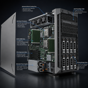 Высокопроизводительный сервер <span class=keywords><strong>Dell</strong></span> T430 <span class=keywords><strong>Tower</strong></span> с двумя сокетами Intel Xeon E5-2600 Series, 12 слотов DDR4 DIMM, корпоративный сервер - Product Image 4