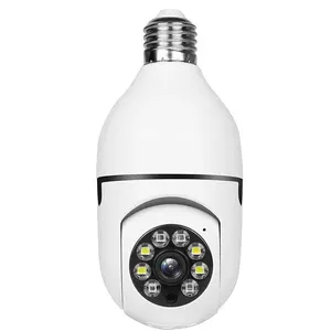 Wifi-Lamp 2mp 1080P 360 Roterende Camera Met Tweeweg Praten Nacht Automatisch Menselijk Volgen