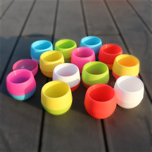 Design moderne <span class=keywords><strong>Petit</strong></span> pot de fleurs en plastique Plante succulente Multicolore Collocation gratuite Boule de pierre Usine Vente en gros Lot de jardinières - Product Image 4