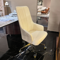 Bureau de direction moderne de luxe, mobilier de bureau haut de gamme, ensemble table et chaise de bureau de luxe pour projet de villa ou d'hôtel, directement de l'usine