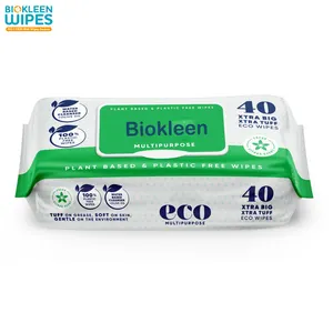 Biokleen OEM Fábrica Fornecedor 40 Contagem extra-grande 20x30cm XL Toalhetes de Cozinha Multipurpose Toalhetes De Limpeza