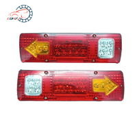 Feu arrière de freinage CQHZJ 12V 24V 131 LED étanche avec clignotant pour camion lourd, remorque et tricycle