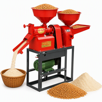 Moulin à riz combiné pour usage domestique et agricole, facile à entretenir, pour le décorticage du paddy et le broyage des céréales