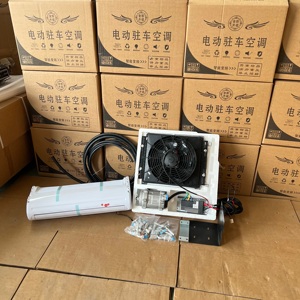 Condizionatore d'Aria per <span class=keywords><strong>Auto</strong></span> 12V con Unità Interna ed Esterna Separate, Kit Universale Sotto Cruscotto per Riscaldamento e Raffreddamento - Product Image 2