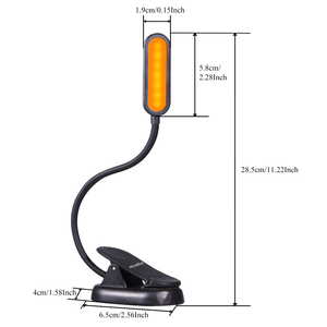 2024 New biểu tượng tùy chỉnh 120LM <span class=keywords><strong>LED</strong></span> Clip on Mini Đọc Sách ánh sáng USB có thể sạc lại cuốn sách ánh sáng cho đọc sách trên giường - Product Image 5