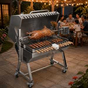 <span class=keywords><strong>Barbecue</strong></span> Électrique Multifonctionnel avec Rôtissoire pour Porc Entier, Agneau, Poulet, Kebab – Machine à Rôtir la Viande pour <span class=keywords><strong>Barbecue</strong></span> Extérieur - Product Image 3