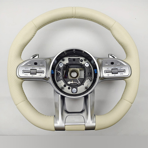 Volante in Pelle per <span class=keywords><strong>Mercedes</strong></span> <span class=keywords><strong>Serie</strong></span> A, B, <span class=keywords><strong>C</strong></span>, E, S, G, V, CLS, GLC, GLE, GLS, GLA con Pulsanti Multifunzione - Product Image 2