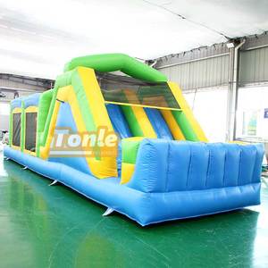 Precio de fábrica, juegos interactivos comerciales al aire libre, carrera de obstáculos inflable a la venta - Product Image 3