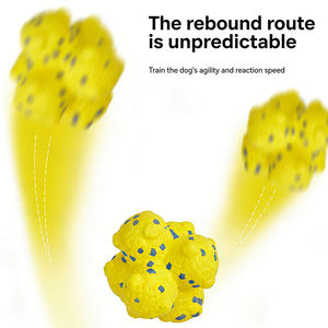 Balle d'agilité Popcorn légère et interactive pour chien, jouet à mâcher et à rapporter pour l'entraînement, convient à toutes les races - Product Image 2