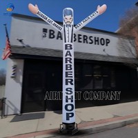 18 pies de alta resistencia atractivo tubo inflable hombre cielo bailarines para barbería