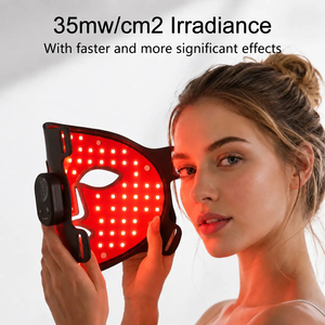 Máscara Facial LED de Silicona Inalámbrica Recargable, Portátil, con Terapia de Fotones para el Hogar y Salón, Anti-Acné y Anti-Arrugas - Product Image 4