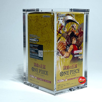 Boîte de protection en acrylique magnétique de 6 mm d'épaisseur avec protection UV pour cartes One Piece japonaises, vente en gros SHP