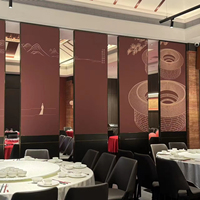 Porte mobile pliable en tissu moderne et facile à installer, cloison mobile avec roulettes pour salle d'exposition commerciale, restaurant et salle de sport