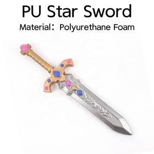 Épée de jeu de rôle en mousse PU souple et sûre OEM, légère, durable, accessoire de cosplay, arme de scène fantastique, personnalisable - Product Image 1