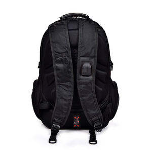 Sac à dos d'ordinateur portable d'affaires imperméable avec logo personnalisé, faible MOQ, port de charge USB, sac à dos de voyage - Product Image 5