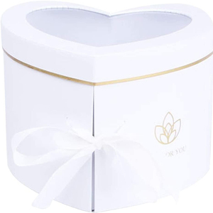 INUNION <span class=keywords><strong>Caja</strong></span> de Regalo de Flores para el Día de San Valentín con Forma de Corazón de 2 Niveles, <span class=keywords><strong>Caja</strong></span> de Flores de Papel con Forma de Corazón de Fresa Giratoria de Doble Capa - Product Image 6