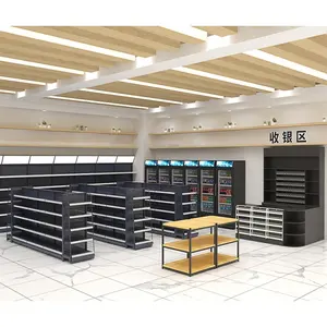 Scaffale per negozio di alimentari su un lato scaffali per supermercati scaffale universale per negozi al dettaglio scaffale per scaffali per supermercati