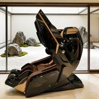 Fauteuil de massage intelligent de luxe 2026 4D SL à gravité zéro, chauffant, avec rouleaux Shiatsu et fonction inclinable, en cuir PU
