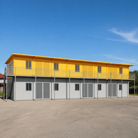 Casa Contenedor Móvil Desmontable de Bajo Costo de 30 y 40 Pies para Alojamiento de Trabajadores con Baño para Campamentos en Obras de Construcción