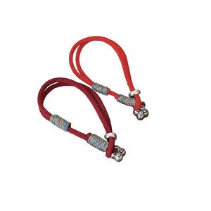 Ethnic Style Woven S925 Sterling Silver Persimmon Red <b>Rope</b> <b>Bracelet</b> For Women Spring 2025 Everyday Wear - Product Image 5