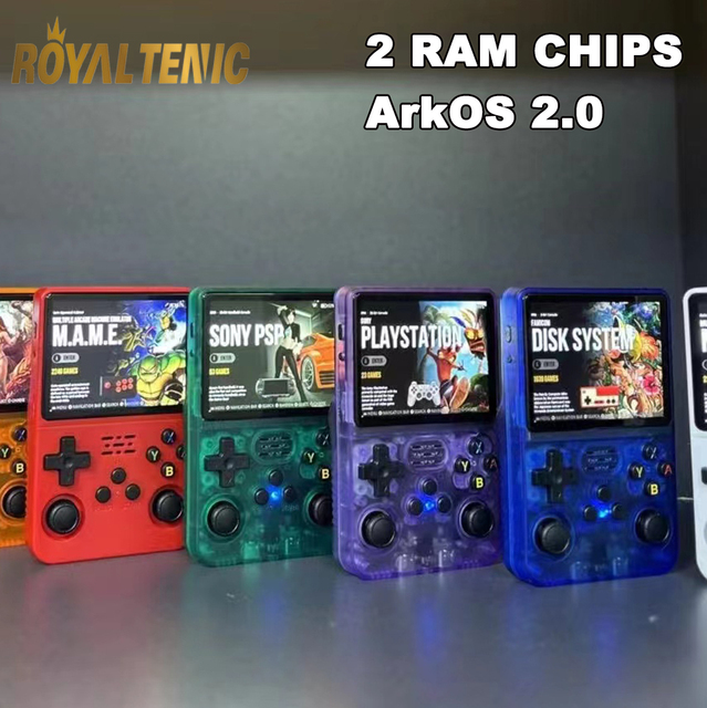 2026 OEM 2 Ram Chip Version R36S Retro Handheld Game Console ArkOS 2.0 System 20000 Classic Games Hand Held Gaming Players R36S