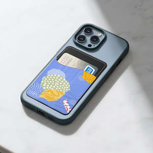 Support de téléphone vierge en cuir PU et toile pour sublimation, avec adhésif thermocollant, poche pour carte de crédit, sans fermeture, vente en gros - Product Image 3