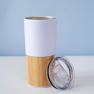 Bouteille <span class=keywords><strong>Magsafe</strong></span> <span class=keywords><strong>Personnalisable</strong></span> Tasse Thermos Double Couche en Acier Inoxydable <span class=keywords><strong>Coque</strong></span> en Bambou Grain de Bois pour Café Bouteilles à Vide Thermos - Product Image 3