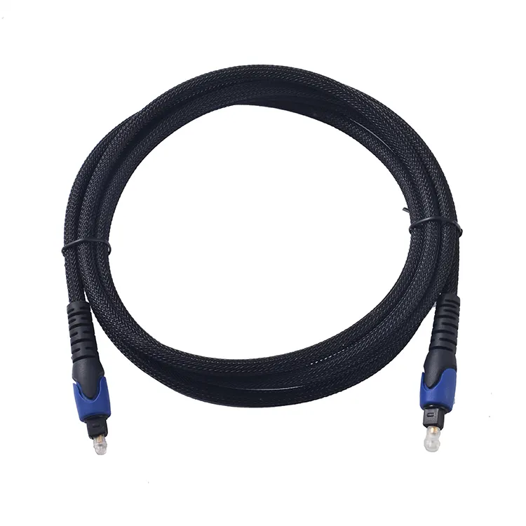 F60A07 24K Gold plated connectors Toslink Male to Male cable Digital Optical Toslink Cable XYFW-F22A